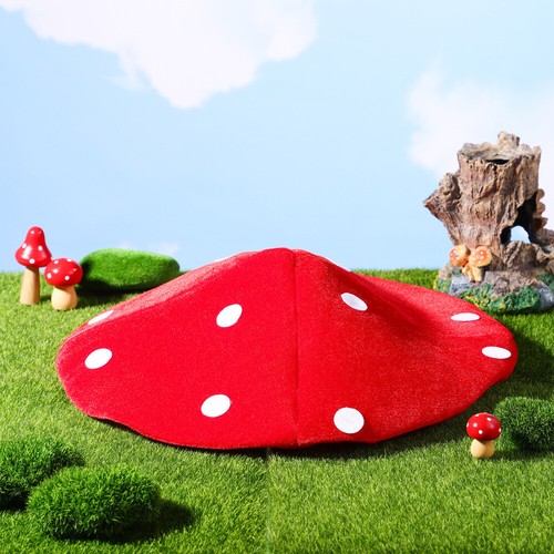 Funny Hat Mushroom Outfit Costume Kids Plush Accessories Baby Woman - Picture 6 of 12