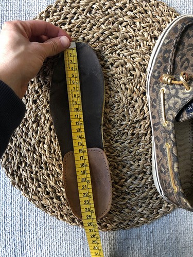 SPERRY Animal Print Mujer Zapatos 8 1/2 USA Marrón - Imagen 8 de 9