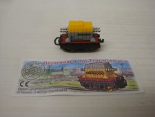 Tren de carga Kinder 1998 vintage construible - vagón de carga con transformador + BPZ