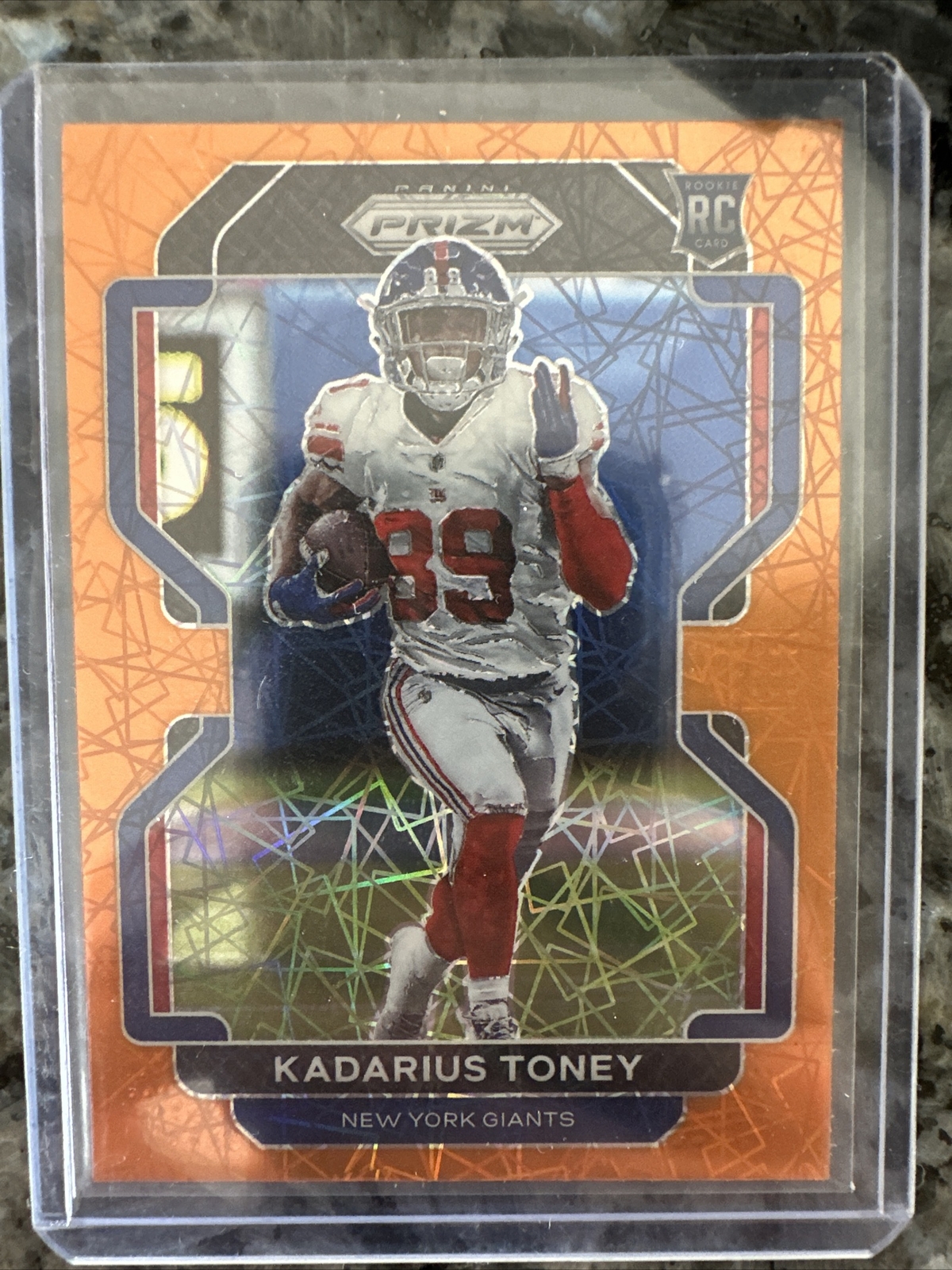 2021 Prizm KADARIUS TONEY Orange Cracked Ice Prizm Fanatics Exclusive #342