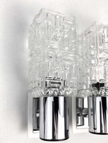 🟨 Applique 70s TARGETTI Wall Lamps Vintage Space Age Mazzega Sciolari Style - Foto 2 di 12