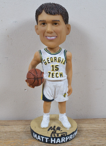 Vtg 1994-1998 MATT HARPING Georgia GA Tech #15 Bobblehead RARE & Autographed