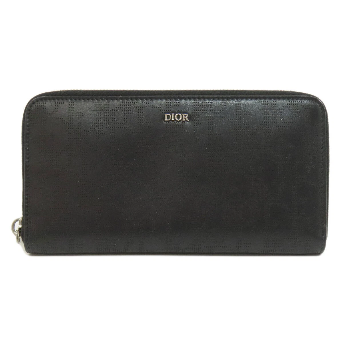 Portefeuille long CHRISTIAN DIOR (avec poche monnaie) veau galaxie oblique
