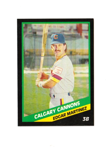 1988 CMC Calgary Cannons Edgar Martinez #16 Seattle Mariners HOF Rookie