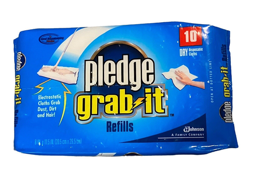 (3) Pledge GRAB-IT Nachfüllpackungen 10/jede Packung trockene Einweg-Staubtücher unparfümiert - Bild 2 von 4
