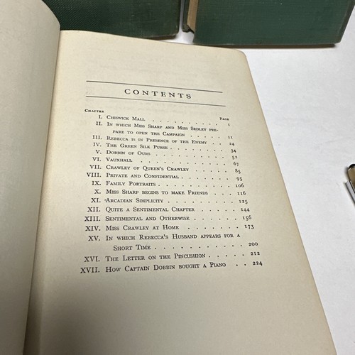 Vanity Fair The Works of William Makepeace Thackeray 1937 3 Volume Set - Picture 6 of 19