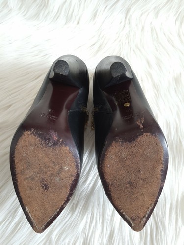 Orig. Mulberry Hochfront-Pumps Stiefelett Leder schwarz Damen Gr. 38(Gefühl 37)  - Bild 12 von 12