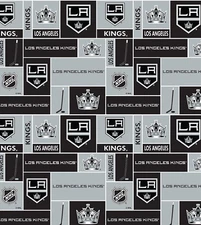 Los Angeles Kings Cotton Fabric-NHL Cotton Quilting Fabric Sold By The Yard