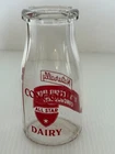 Vintage Concord All Star Dairy Half Pint Milk Bottle New Hampshire Glass