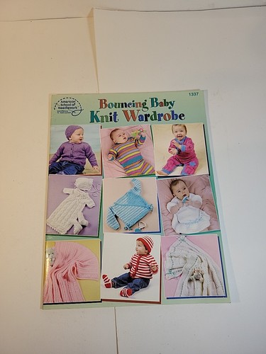 2003 American School of Needlework Bouncing Baby Knit Wardrobe Pattern Book - Picture 1 of 11