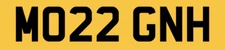 Morgan H Private number plate personal registration Morgan's car reg MO22 GNH