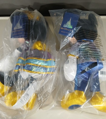 50. JUBILÄUM FEIER MICKEY & MINNIE PLÜSCH SET WALT DISNEY WORLD GRATIS SH - Bild 3 von 4