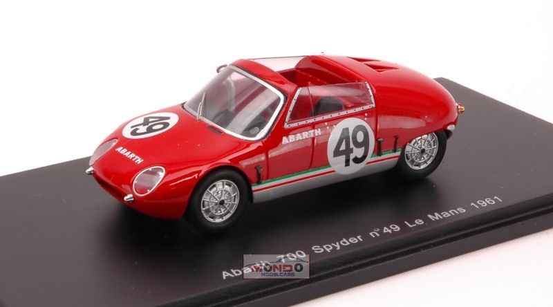 Abarth 700 S Spyder Le Mans 1961 1 43 Spark sp1336 Abarth 700 S Spyder Le Mans 1961 1 43 Spark sp1336