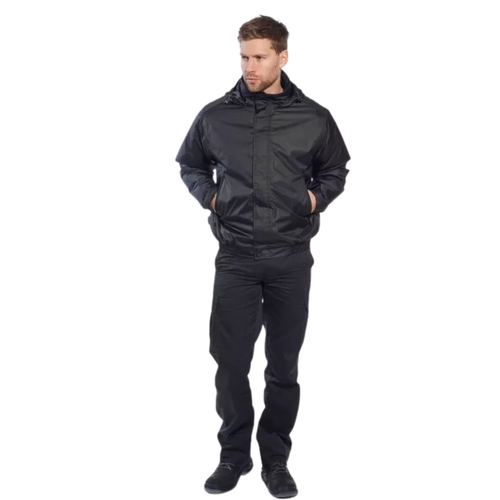 Portwest atmungsaktive Calais Bomberjacke wasserdicht Fleece gefüttert wattiert Mantel - Bild 6 von 18
