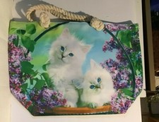 FASHION TOTE and SHOPPING  BAG with  ROPE HANDLES