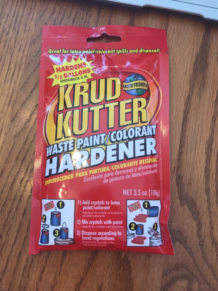 3.5 oz. Waste Paint / Colorant Hardener, Krud Kutter Ships N 24h eBay