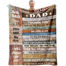 Gifts for Blanket 50" x 60", Fathers Day Birthday Gifts from 60x50 Inch Dad