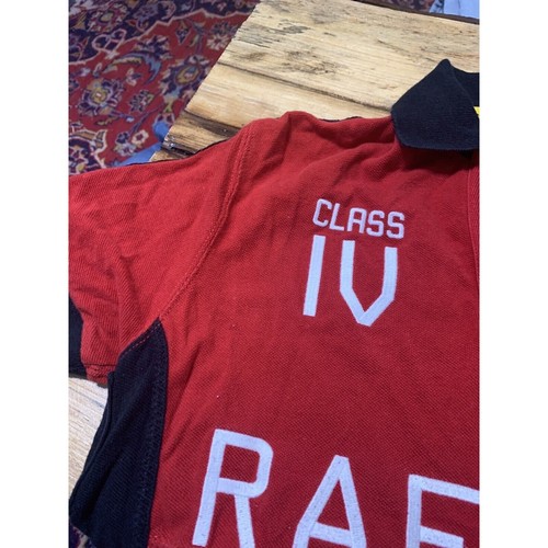 Polo Ralph Lauren Slalom Whitewater Rafting Guide Black Red Men Polo Shirt Small - Picture 2 of 6