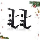 Christmas Stockings Holder Hanger,Metal Hooks for Hanging Christmas 2 2 Black