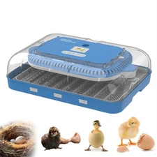 48/56/70 Egg Incubator w/ Automatic Turning & Humidity Control Digital Hatcher