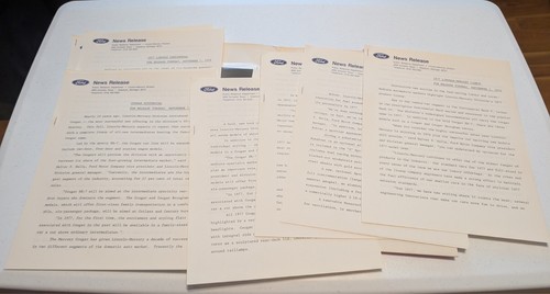 1977 Mercury Lincoln Press Information Booklet Release Specs Dimensions See Pics - Picture 4 of 6