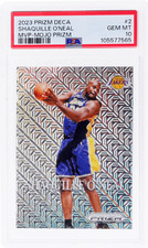 2023 Panini Prizm Deca Shaquille O'Neal MVP Mojo Prizm #2 /25 PSA 10
