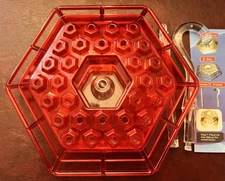 Red Hummingbird Feeder Brand New Ant Mote Style Geometric Hexagon Multi Port