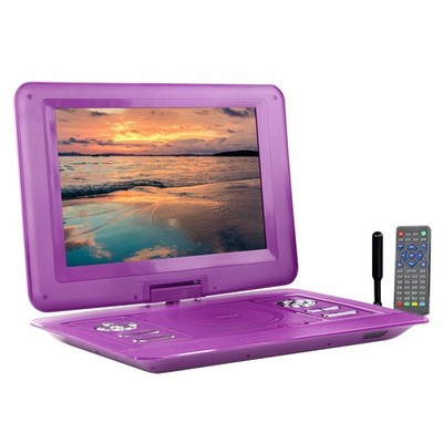 Trexonic 13.3 Inch Portable TV+DVD Player with Color TFT LED Screen and USB/HD/A
