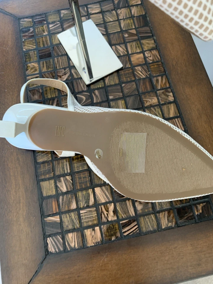 Mujer INC Slingback Blanco Tejido Talla 10 Foto 3 de 4