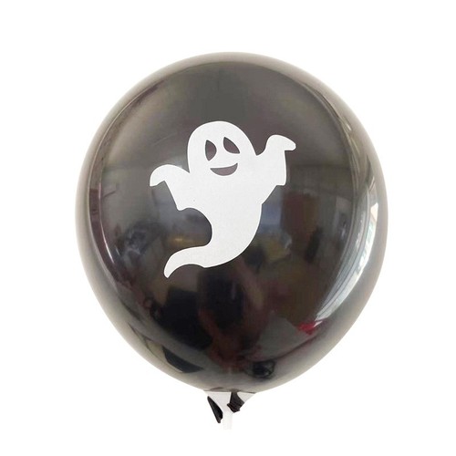 10pcs Halloween Latex Balloon 12" Spooky Decoration Balloon Halloween - Picture 2 of 2