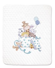 Toy Box Stamped Cross Stitch Baby Quilt Kit