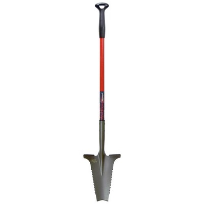 Root Slayer 22311 Nomad Compact Steel Garden Spade for Digging Small, Red