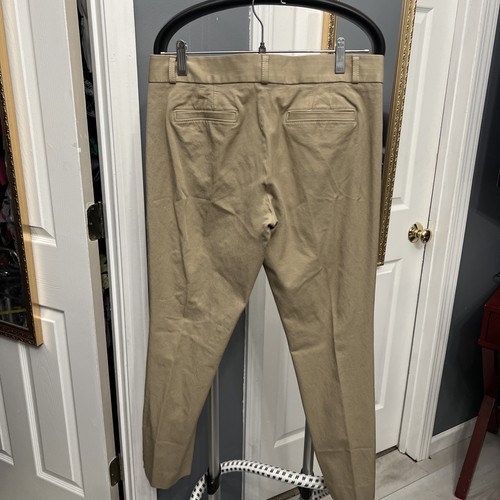 Womens Banana republic Khaki The Sloan Fit pants sz 8 stretch knit boot cut - Picture 4 of 5