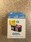Onn HP 64XL Black 64XL Color 2-Pack Ink Cartridge & Tri-Color Brand NEW