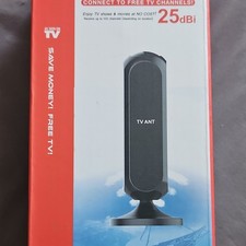 TV ANT HDTV Antenna 25dBi HD TV Signal Multi-Directional Black for TV