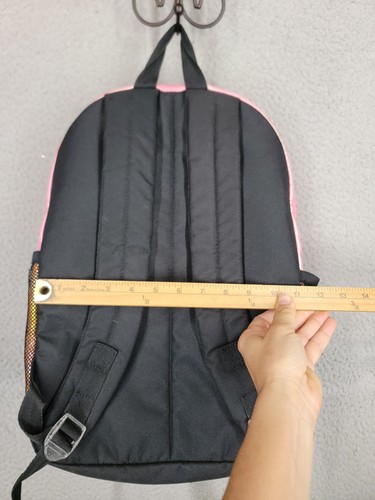 Girls Rainbow Pastel Quilted Backpack Multicolour Shiny Iridescent Kids School - Picture 9 of 13