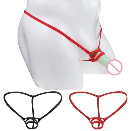 Slip mutandine uomo alla moda interno esterno bikini cotone jockstraps - Picture 3 of 22