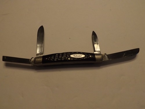 1976 CASE XX Congress 64052 Brown Jigged Handle Four Blades Pocket Knife-VG