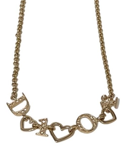 Vendre Collier Dior logo coeur