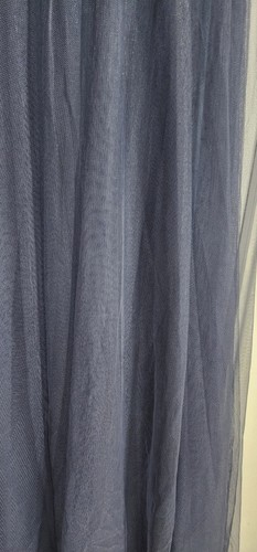 Women Size Sm Shiny Sequin Bodice Off the Shoulder Maxi Tulle Evening Dress Blue - Picture 5 of 7