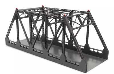 #ad MENARDS 24” DUAL TRAIN BRIDGE W LIGHTS O SCALE LIONEL FASTRACK MTH TRACK $185.00