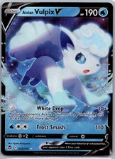 Pokemon TCG Alolan Vulpix V 33/195 Silver Tempest NM