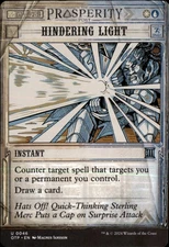 Hindering Light Outlaws of Thunder Junction: Breaking News OTP Normal NM