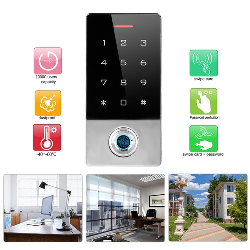 Metal Fingerprint Access Control Machine ID Card Password WIFI CHU - Picture 2 of 14