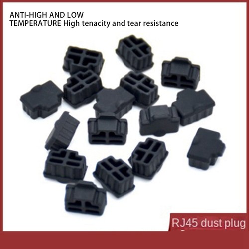 Rj45 Bouchon -PoussièRe en Silicone Cache -PoussièRe Capuchon Routeur Commu9402 - Photo 8/8