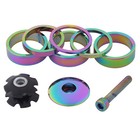 6Pcs Headset Spacers 1-1/8" Bike Headset Washers for Bmx