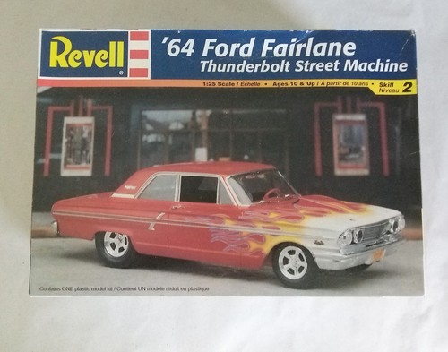 Revell 64 Ford Fairlane Thunderbolt Street Machine OPEN BOX Maßstab 1:25 Modellbausatz