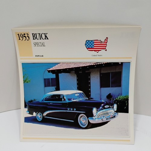1953 Buick Special Popular United States Atlas Info Card - Picture 1 of 2