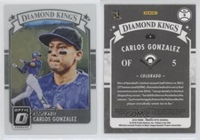 2016 Panini Donruss Optic Diamond Kings Holo Carlos Gonzalez #9