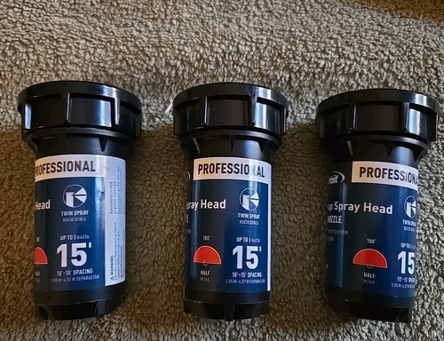 Orbit 2" Half Pop-up Spray Head Brass Nozzle Lot of 3